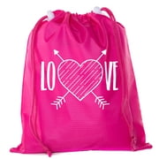 Valentine's Day Bags, Mini Drawstring Cinch Backpacks, Valentines Day Gift Bags