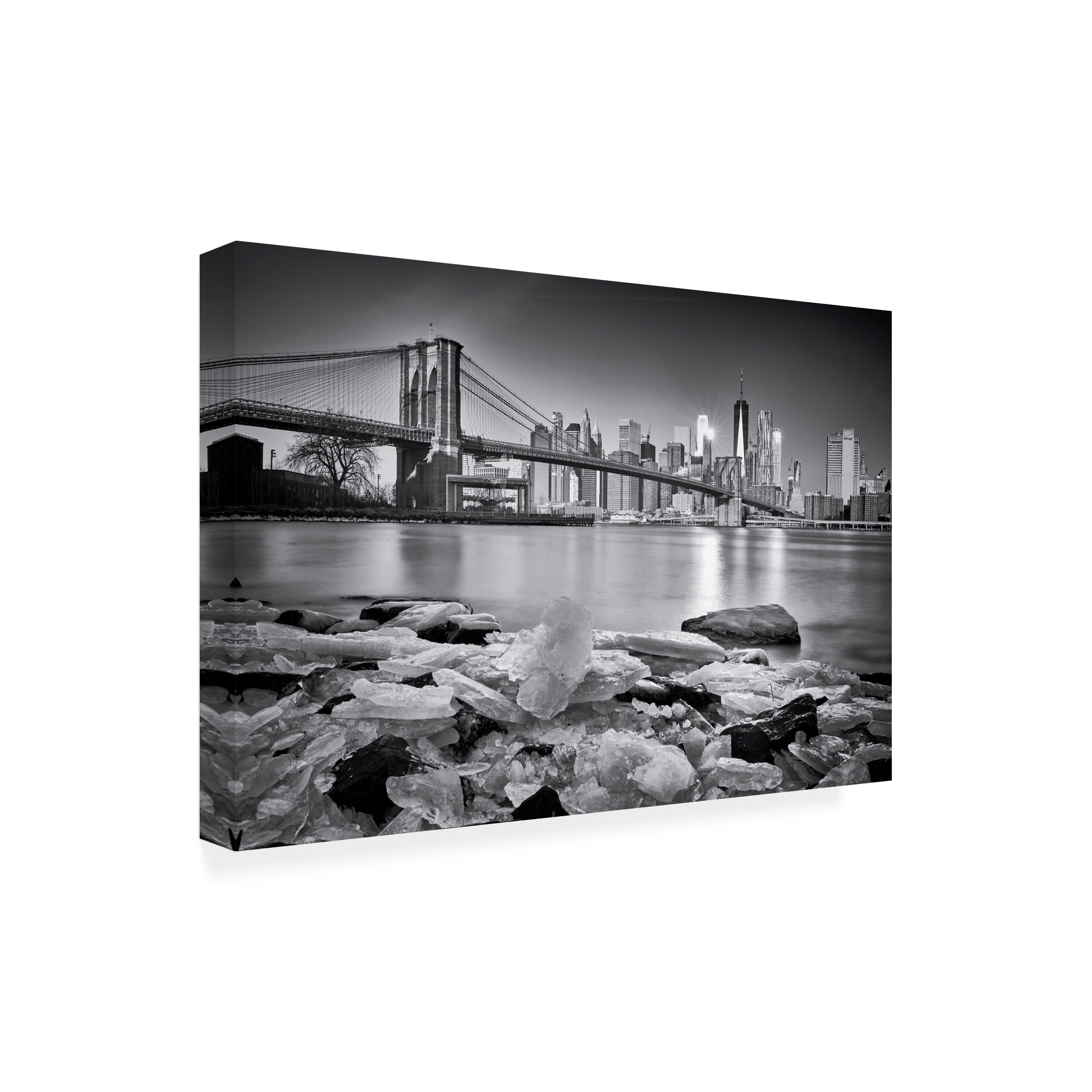 Martin Froyda 'New York Brooklyn Bridge' Canvas Art