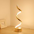 thumbnail image 4 of Lámpara de Noche LED en Espiral TUNC 3 Cambios de Color Brillo Decorativa Dorado, 4 of 4