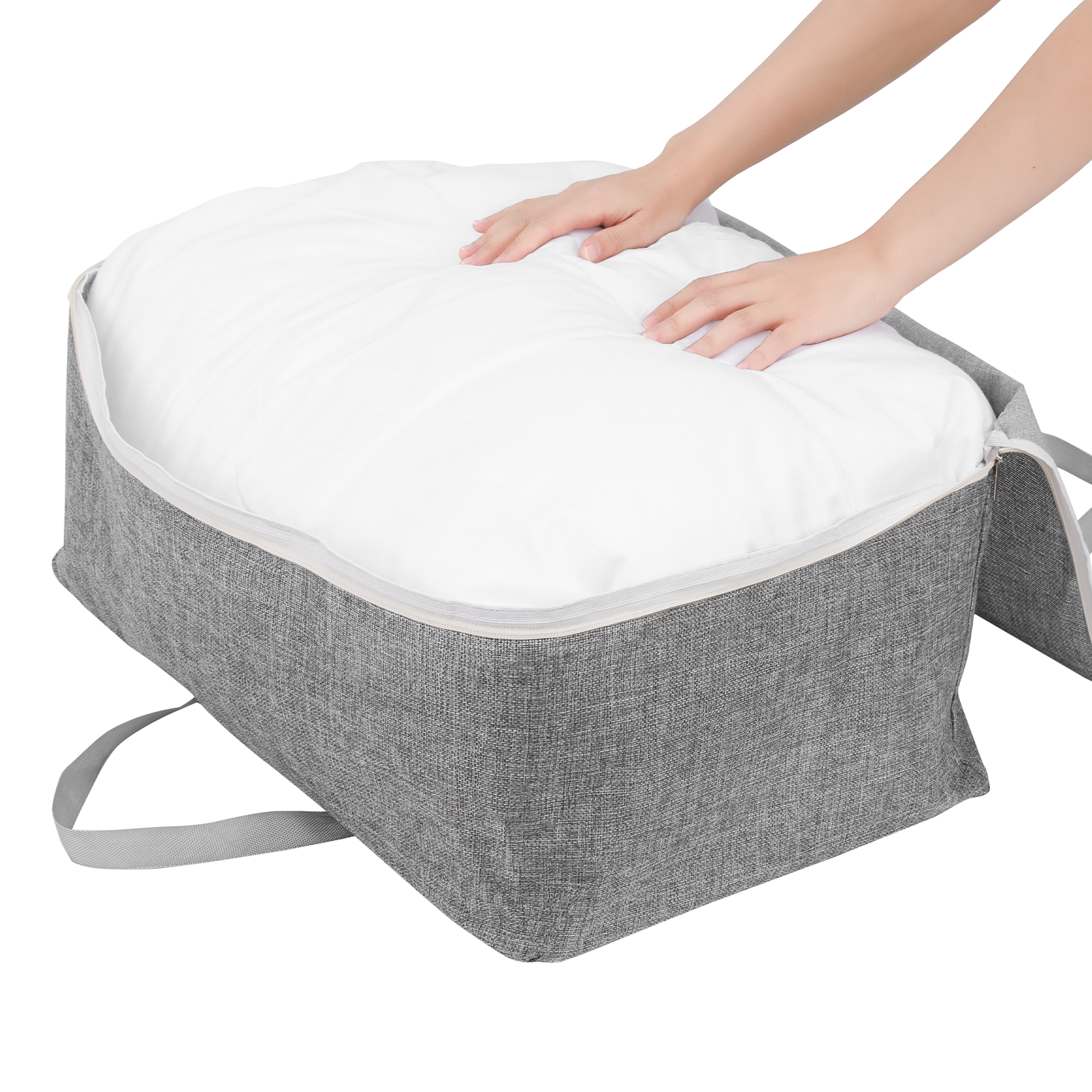 Unique Bargains 1 Pack Clothes Storage Bags Moving Bags Grey 21.5*8*14in