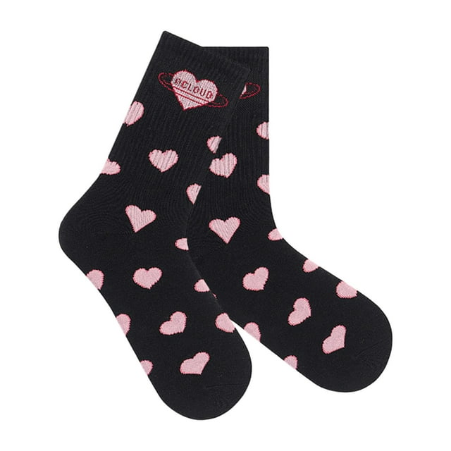 Calcetines divertidos Salvador para el día de San Valentín corazon negro