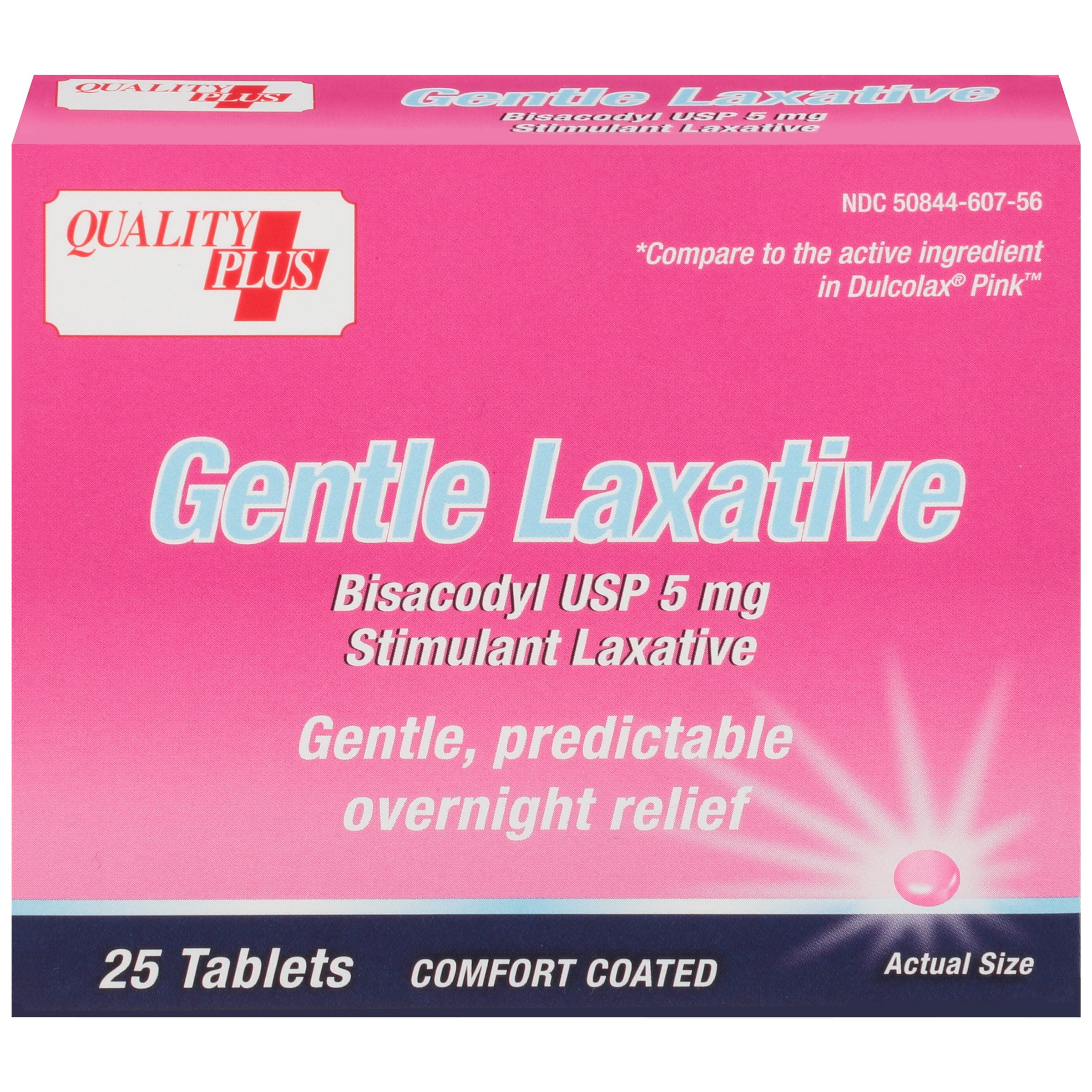 Quality Plus Gentle Laxative Tablets 25 ct Box