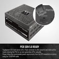thumbnail image 3 of Fuente de alimentación Thermaltake Toughpower GF3 de 1350 W, 600 W reales, 12 VHPWR, conectores en la fuente de alimentación y NVIDIA RTX serie 40, compatible con ATX 3.0/PCI-E 5.0, 80+ Gold, compatib, 3 of 5