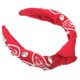 thumbnail image 3 of KAKOWELY Diadema para mujer, diadema de fútbol con nudo de cuentas, diadema ancha anudada, 3 of 4