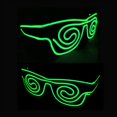 thumbnail image 2 of LINLIN LED Light Up Glasses, Neon Glasses LED Spiral Light Glasses Adjustable Flash Glasses with Wired Control Battery Case for Halloween Christmas Party, 2 of 5