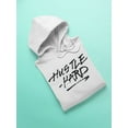 thumbnail image 3 of Hustle Hard  Hoodie Men -Image by Shutterstock, Male XX-Large, 3 of 4