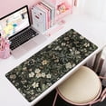 thumbnail image 6 of Floral Desk Pad Leaves Vintage Aesthetic Desk Mouse Pad Flower Plant Black Extended Mouse Pad Large Gaming Mousepad XL Laptop Computer Mouse Keyboard Mat 31.5 x 11.8 in for Office Desk Decor., 6 of 6