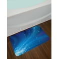 thumbnail image 2 of Blue Bath Mat, Abstract Universe Infinity Stars Themed Outer Space Image, Plush Bathroom Decor Mat with Non Slip Backing, 29.5" X 17.5", Sky Blue Royal Blue, by Ambesonne, 2 of 2