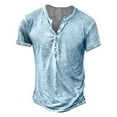 thumbnail image 4 of Men Summer Tops Loose Shirts for Men Layering Tee Long Sleeve 6 Foam Thin Long Sleeves Workout Set Pack Athletic T Shirts 1982 Sleeve Shirt Bulk Short Tee Big Sky Blue 3XL, 4 of 4