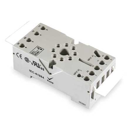 Relay Socket,Elevator,Octal,8 Pin,12A DAYTON 1EGP3