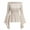 #2 Beige, variant on Women Tops Renaissance Shirt Cosplay Pirate Costume Fall Solid White Flowy Top Strapless Elegant Long Sleeve Blouses
