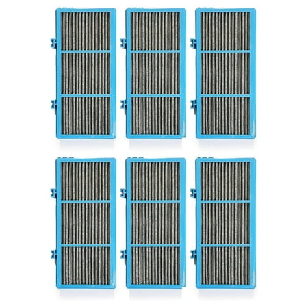 

Xayoca Total Air HEPA + Infused Activated Carbon Filter Replacement Compatible with Holmes AER1 Total Air Purifier HAPF30AT Remove Smoke - 1.2” x 10” x 4.6” 6 Packs