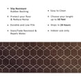 thumbnail image 2 of Playa Rug Custom Size Hexagon Brown 31 Inch Wide Non-Slip Stair Runner Rug 29 Feet, 2 of 5