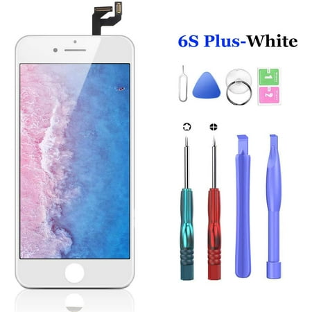 LCD Screen Compatible with iPhone 6s Plus 5.5 inch Replacement Digitizer Display Frame Front Glass Full Assembly White