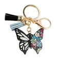 thumbnail image 5 of Colorful Butterflies Acrylic Keychain Female Car Keys Chain Rings Bag Pendant - First Nations, 5 of 5