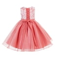 thumbnail image 2 of Ekidsbridal Girl Bridesmaid Flower Girl Dress - Corset Back Floral Lace Organza 186-A (Size: M-10), 2 of 3