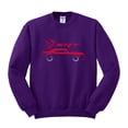 thumbnail image 2 of Wild Bobby, SRT Silhouette Street Racing Viper, Cars and Trucks, Unisex Crewneck Graphic Sweatshirt, Purple, 3X-Large, 2 of 4