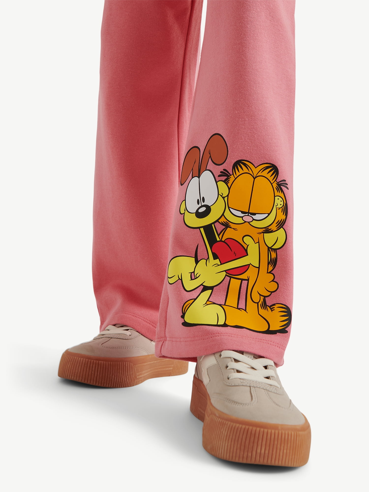 Justice x Garfield Girls Fleece Wide Leg Pant, Sizes XS - XLP