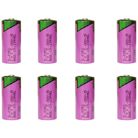 8 PCS TL-5955 3.6V 2/3AA Battery Replacement for Tadiran TL-2155 TL-4955 TL-5155 TL-5955, Xeno XL-055F, Comp-100 Lithium Thionyl Chloride Battery (ER14335)