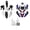 Blue, variant on Complete Dirt Bike Fairing and Graphics Kit for KLX110, KX65, DRZ110, RM65 | Plastic Body Panels with Fenders, Tank Covers & Decals & Mounting Bolts