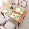 thumbnail image 6 of YFYANG Washable Heat-Resistant Placemats, 70% PVC/30% Polyester, Fruit Lemon Art Pattern Kitchen Table Mat, 12" x 18" 1 Piece, 6 of 6