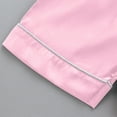 thumbnail image 6 of Kids Satin Pajamas Kids Girls Boys Solid Summer Loungewear Button Down Shorts Set Toddler Girl Sleepwear Silk Pjs For Girls 5T, 6 of 6