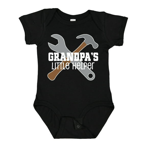 Inktastic Grandpa's Little Helper Boys Baby Bodysuit