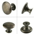thumbnail image 4 of Herrajes para gabinetes redondos atemporales, tiradores de bronce frotado con aceite, accesorios para gabinetes fáciles de instalar para la elegante transformación de su hogar, 4 of 5