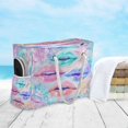 thumbnail image 6 of DIXRUYEE Beach Cooler Travel Tote Bags Beach Bag Fashion Colorful Kisses Printed, 6 of 7