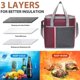 thumbnail image 4 of Insulated Picnic Cooler Bag 24L | Waterproof Thermal Storage Tote | Cloth & Aluminum Lining | Leakproof, Foldable, Multi-Color Options | Portable Lunch/Meal Carrier | 14.2"x13.4"x7.9", 4 of 6