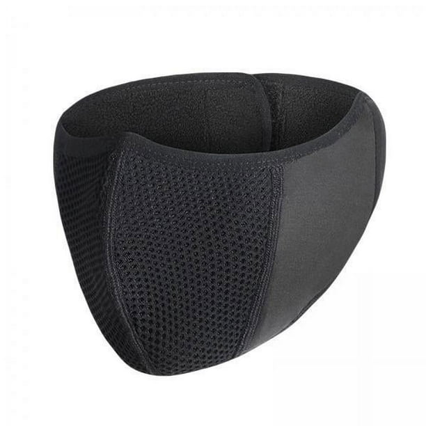 2x Cubierta de Media Cara con Orejeras Agujero Cuello Calentador Transpirable a Prueba de Viento Boca Suave para Motocicleta Deportes Al Aire Libre Es 2 piezas