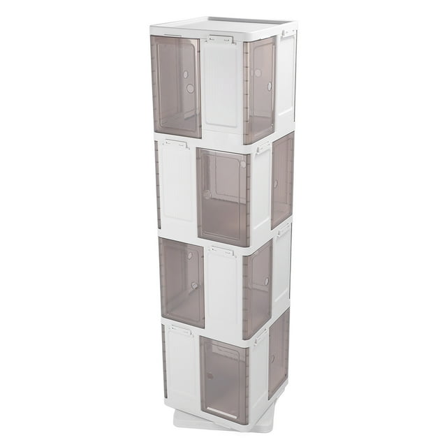 Kids Rotating Bookshelf, Small Corner Bookshelf for Small Space 360 Display Floor Standing Bookshelf Storage Rack, Wooden Narrow Bookcase Organizer for Bedroom Living Room
