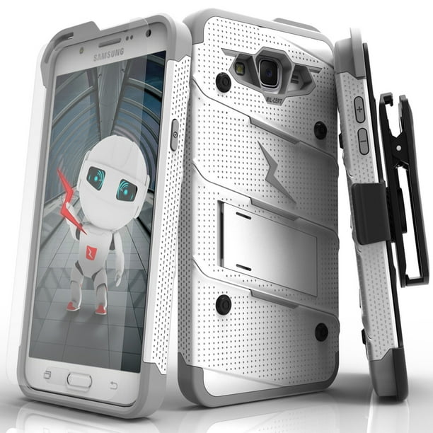 Samsung Galaxy J7 Case Zizo Bolt Series W Free Galaxy J7 Screen Protector Kickstand Military Grade Drop Tested Holster Clip Galaxy J7 15 Walmart Com Walmart Com