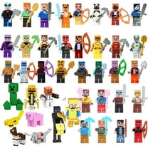 41Pcs Mine-craft Mini Action Figures & Accessory Building Toys party supplies Set 1.77-in Scale Collectible Toys Playset