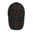 thumbnail image 4 of Naloa Original Classic Low Profile Hat Men Women Baseball Cap Dad Hat Adjustable Unconstructed Buffalo Plaid Dark Green Print Cap, 4 of 9
