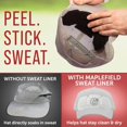 thumbnail image 4 of Maplefield Forros desechables de 3 capas para sudor para gorra y casco, 4 of 9