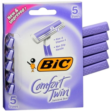 Bic Comfort Twin Shavers Sensitive Skin 5 Each (Pack of