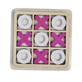 thumbnail image 3 of Tic TAC Toe Game XO Table Toy Party Favors Rustic for Kids Adults Tabletop Decor pink white, 3 of 8