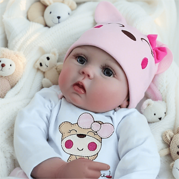 Dayoff Kids Lifelike Reborn Baby Dolls - 16 Inch Cloth Body Realistic Baby Doll (No Accessories) For Kids Age 3 