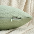 thumbnail image 3 of REGALWOVEN Soft Throw Pillow Covers Set of 2, Modern Decorative Geometric Cushion Cases for Couch Living Room Home Decor Green 20" x 20", 3 of 6