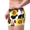thumbnail image 2 of Uemuo Sunflower Cow Pattern Men's Boxer Briefs,Trunk Anti-Chafing,Comfortable, Durable, and Stylish Underwear-Large, 2 of 9