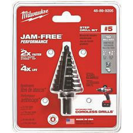 UPC: 0045242307678 | Milwaukee #5 Step Drill Bit  1/4 In. To 1-3/8 In.