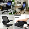 thumbnail image 2 of SCRAWLGOD Dolphin Galaxy Love Comfy Office Chair Cover with Arm Rest Slipcovers 3 Pcs Set Anti-Slip Elastic Gaming Chair Covers Scratch Resistant Swivel Chair Protector, L, 2 of 7