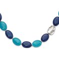 thumbnail image 1 of Sterling Silver Hematite, Jade, Lapis, Quartz W/2In Ext Necklace (Width 14) (Length 20.75) - Jbsp, 1 of 5