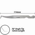 thumbnail image 2 of Pince à Cils Professionnelle Outil d'Application de Faux Cils Volume / Pinces Multi-Formes & Usages pour Volume, Isolation & Cils Classiques (Élite 2- L Courbe 70° Angled 12mm Longueur Pointe / Volume), 2 of 2