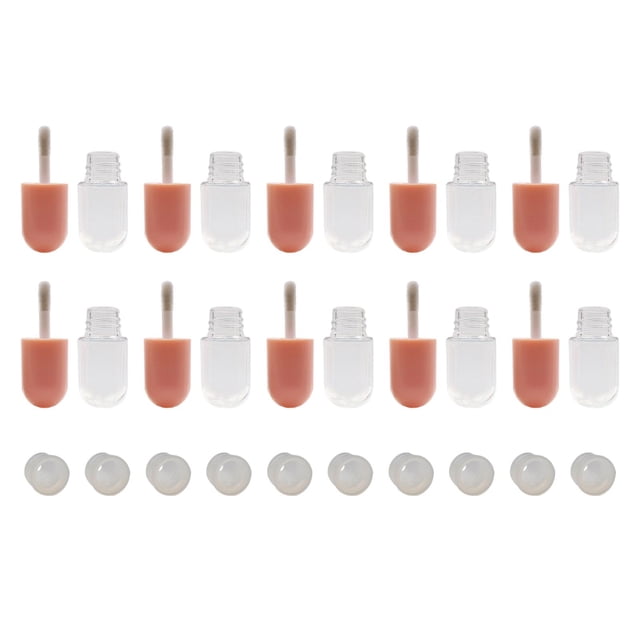 de bálsamo con tapones de inseión muestras cosméticas de bricoje Rosa Zulema Contenedor de brillo de labios