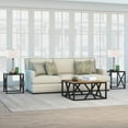 thumbnail image 6 of Evelyn&Zoe Jedrek 35" Wide Square Coffee Table, Blackened Bronze/Rustic Oak, 6 of 8