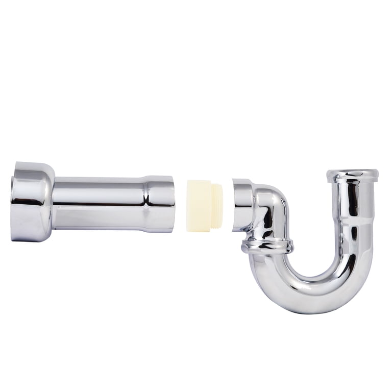Siphon P-Trap 1 1/4″ – JB PRODUITS, Avec Prise De Nettoyage