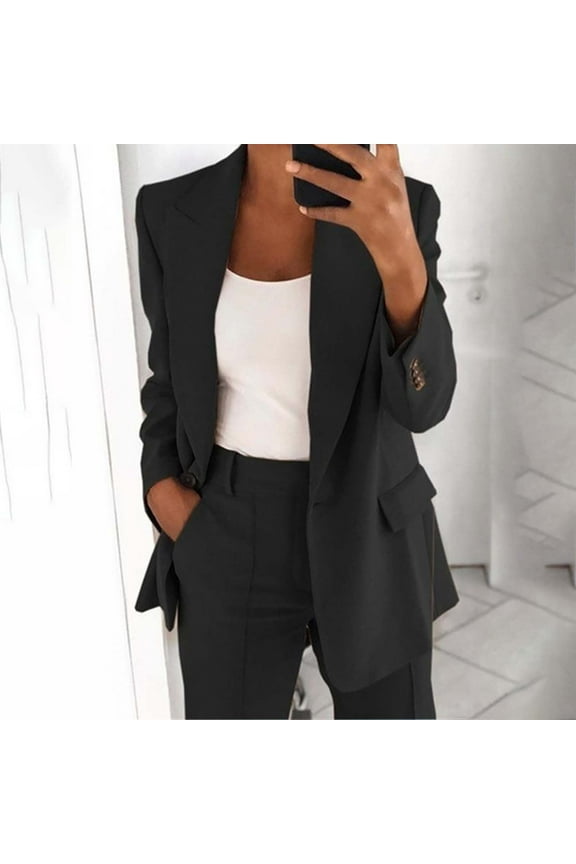 Pink Blazer for Women Plus Size Fall Casual Loose Fit Open Front Blazer Coat Work Office Jacket 2026 S-5XL