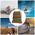 thumbnail image 6 of Xecao Gold Glitter Leopard for Drawstring Bags,Pull String Backpack Bags,String Bag Sackpack, 6 of 6